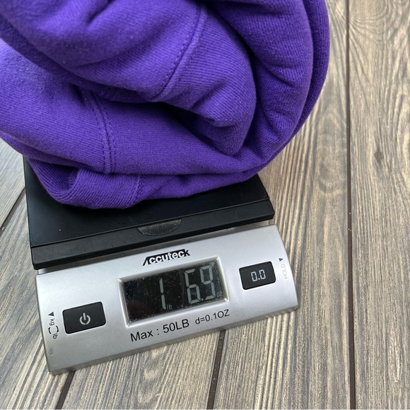 Vintage Champion Reverse Weave Crewneck Sweatshirt Purple Sz Large - Picture 12 of 12